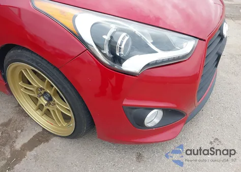 2014 Hyundai Veloster Turbo W/Black z USA, uszkodzony, nr VIN KMHTC6AE4EU211392